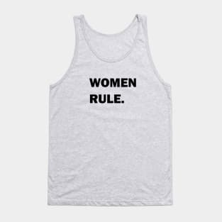 Women Rule Period Bold Feminist Light-Color Tank Top